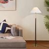 Modern Minimalist Floor Lamp: High-End Fabric Standing Light for Living Room, Study, or Bedroom.