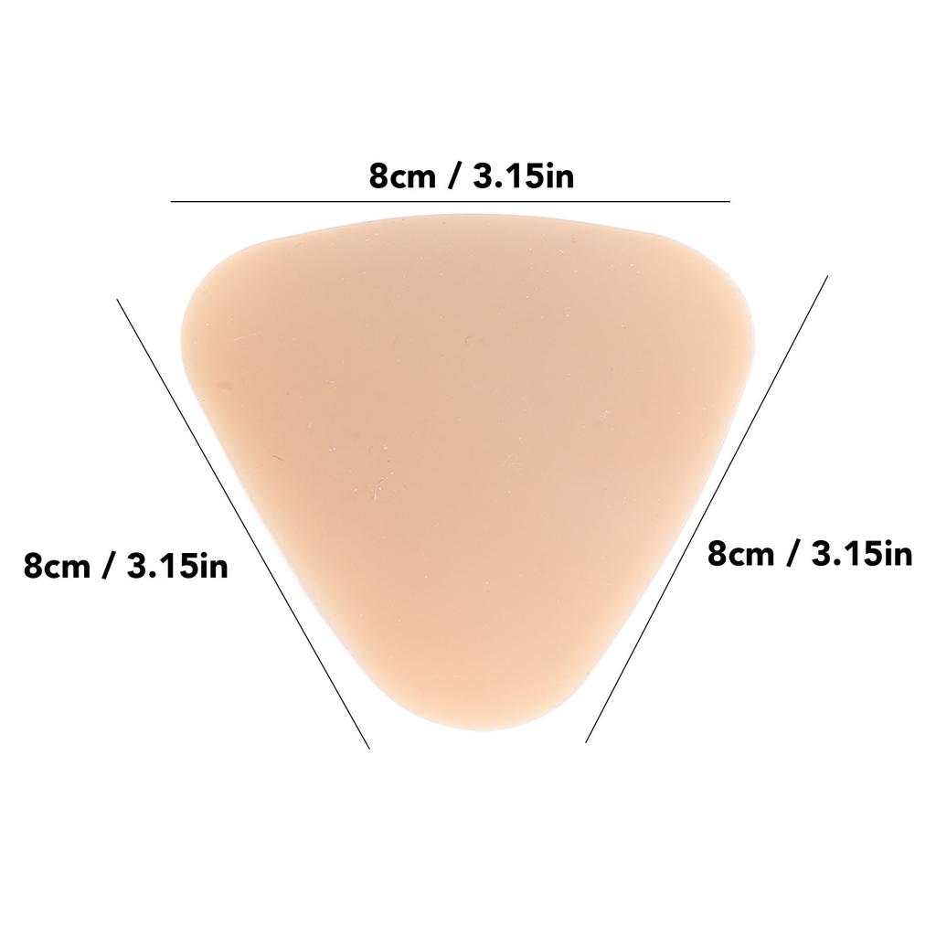 Triangle Sticky Bra Pads Water Proof Thin Edge Deep V Soft Reusable Adhesive Bra Inserts Pads 8cm