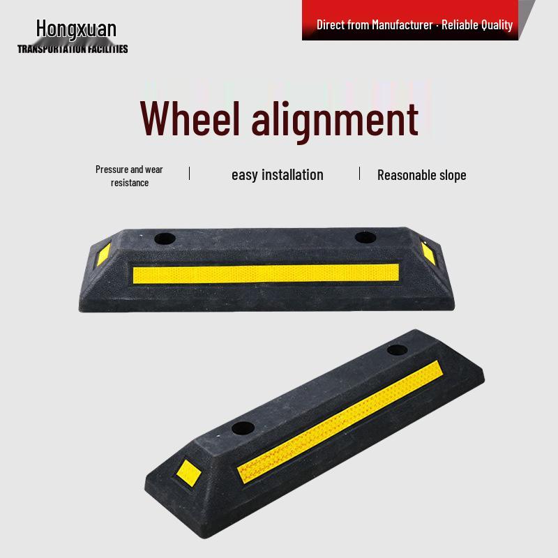 Rubber & Plastic Wheel Stopper for Parking Spaces