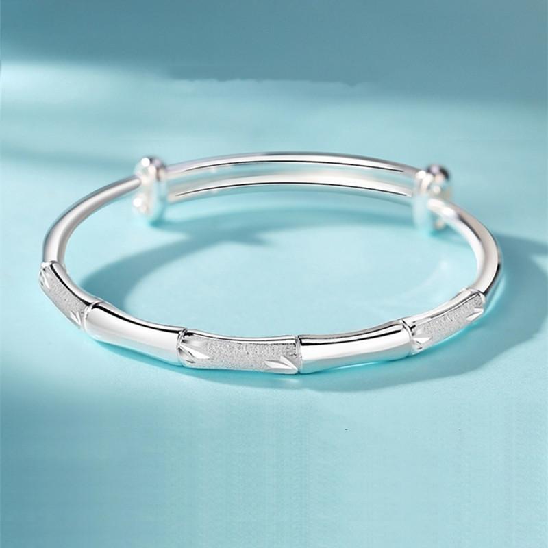 

Браслет Wanzuyin 999.9 из бамбука с высокой посадкой для женской молодежи, новости из бамбука, безопасный твердый браслет, новогодний подарок Adjustable size