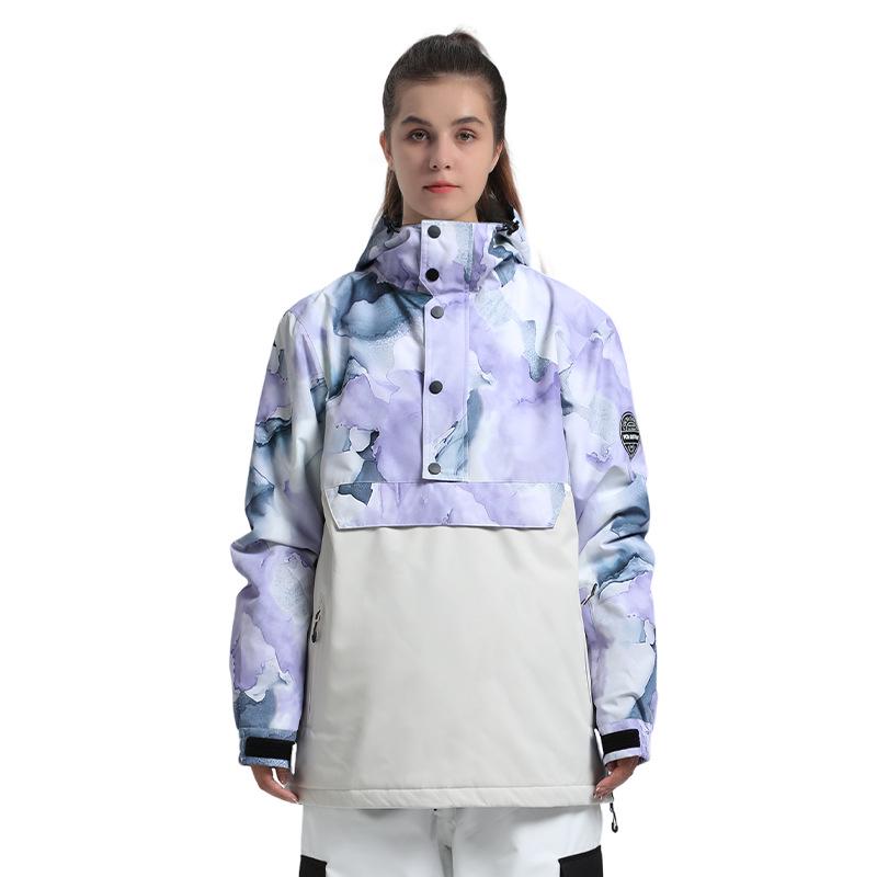 New Winter Ski Jacket with Cotton Padding for Men & Women - Warm, Windproof, Suitable for Single/Double Board Outdoor Sports