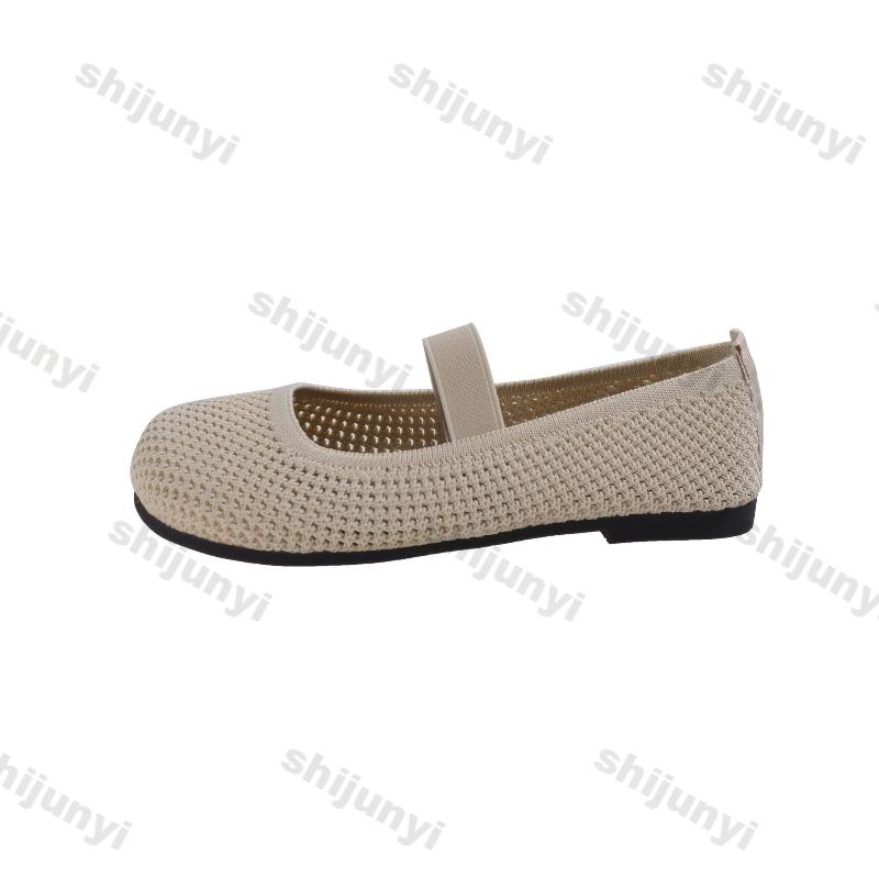 Women's Sandals 2025 Summer New Mesh Breathable Soft Sole Non Slip Casual Shoes Lightweight Comfortable Fashion Slip on Flats