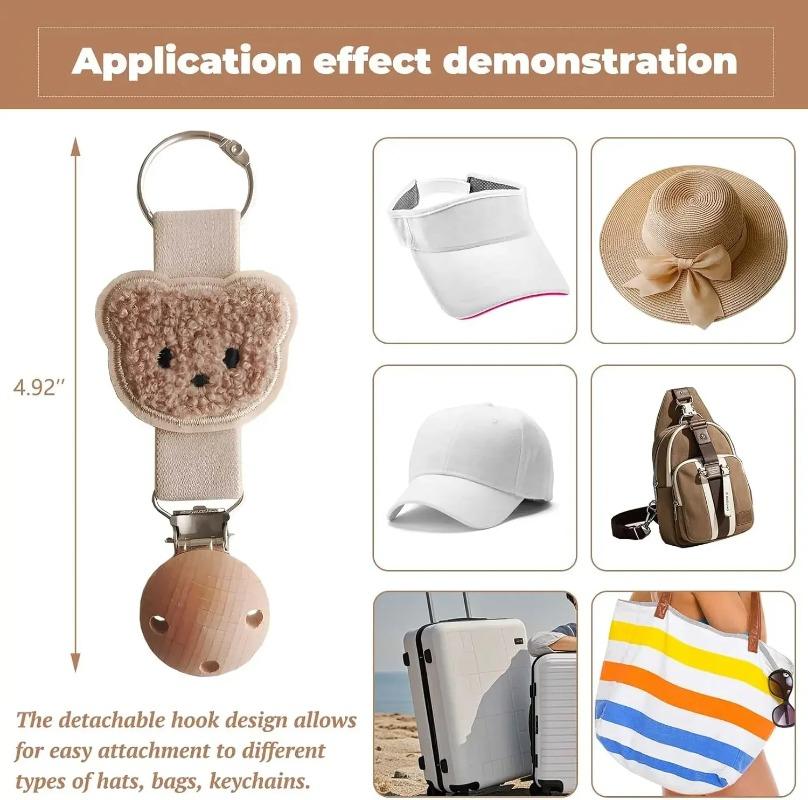 Universal Hat Clip for Travel Anti Loss Sun Hat Holder for Adults Bag Attachment Outdoor Accessory for Vacation Camping BeachUse