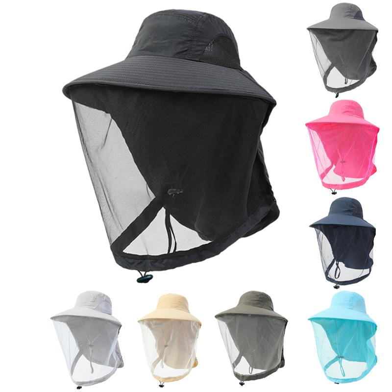 1pc Women and Men's Bucket Hat Anti Mosquito with Net Mesh for Summer Outdoor Breathable Fishing Gardening Hat