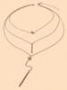 1pc Fashionable Multi-Layer Chains Long Necklace