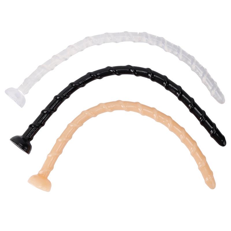 Kujii Weicher Gerippter Analplug Vibrator für Frauen - Erwachsenen-Vergnügungsspielzeug