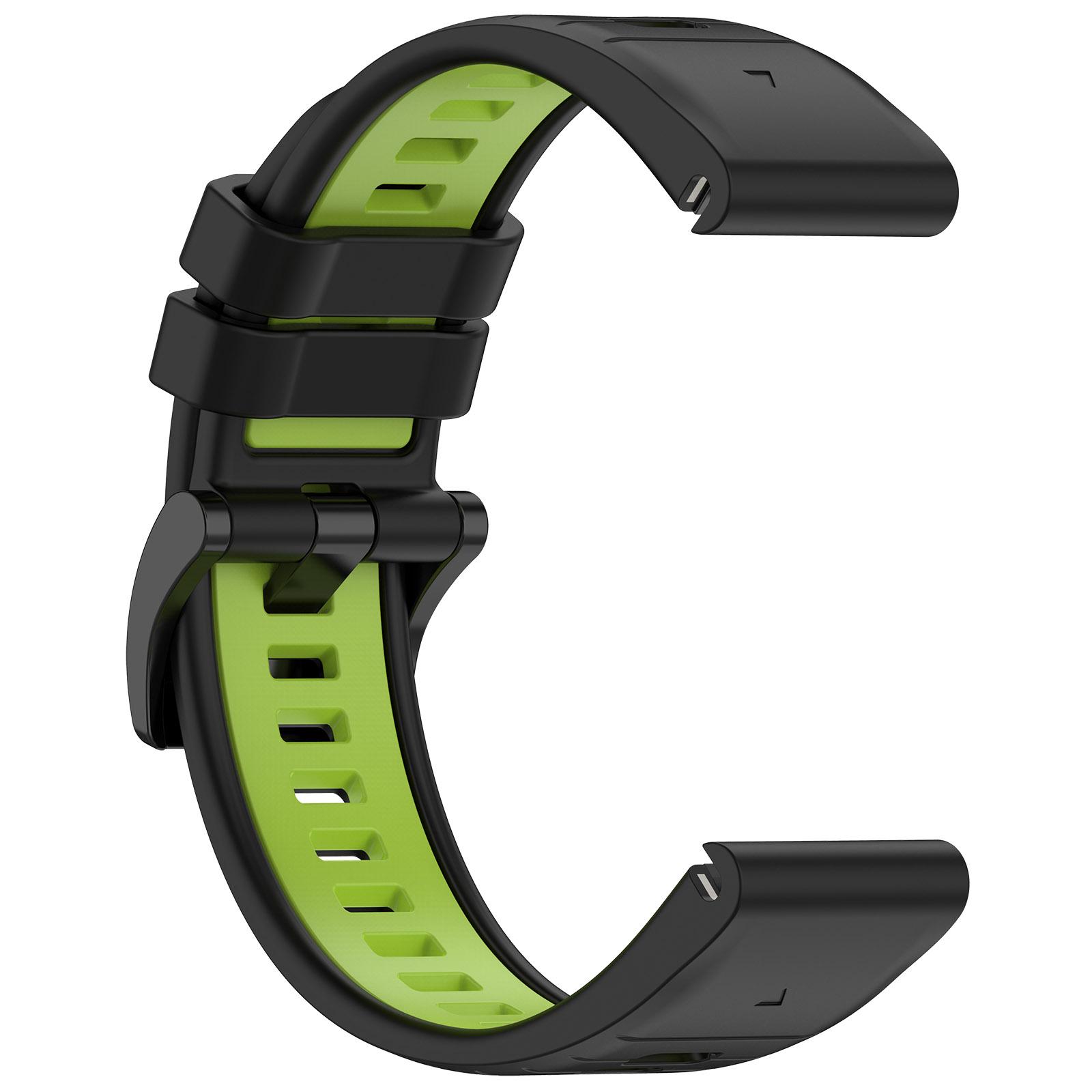 

22/26 мм ремешок с быстрой фиксацией для Garmin Fenix 8 E Enduro 3 2 двухцветный силикон для Garmin Fenix 8 7 7X 6X 5X 7 Pro Enduro 3 2 ремешок Fenix 8 51mm
