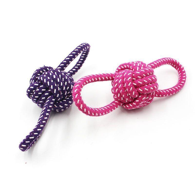 Bite-Resistant Interactive Puppy Knot Toy for Teeth Cleaning and Training