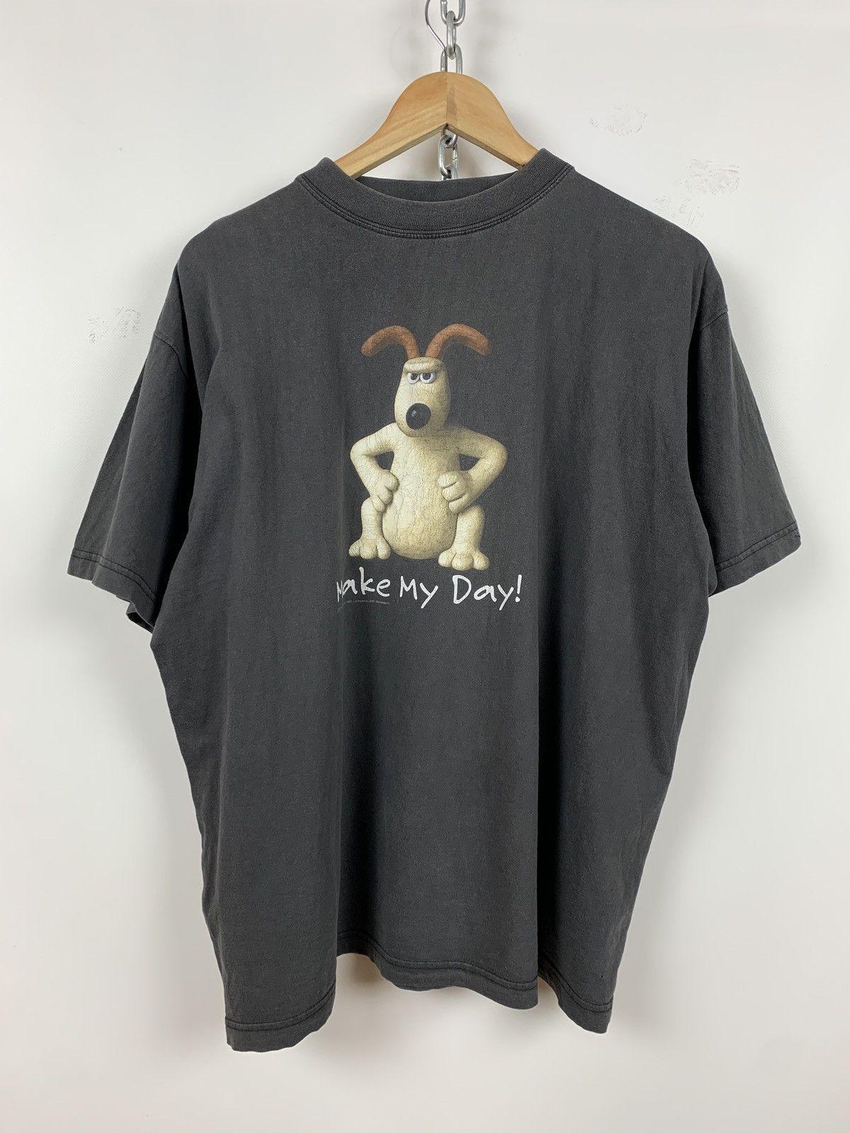1989 Vintage Wallace & Gromit Make My Day Faded Size XL Unisex T-Shirt M