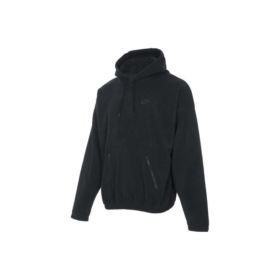 Nike Solid Color Logo Hoodie Men s Black M