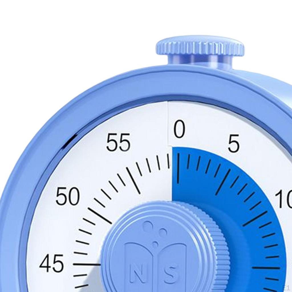 Visual Timer Silent Countdown Clock 1 Button Cycle for Kids Student Work