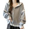 Inotenka Hoodie with Lace Flattering Slimming Loose Plus Long Solid Perfect for and Casual and Winter Women's Zip-Up Trim, Top, Outerwear, Fit, Cute,