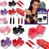 Luxury Pu Plush Sex Handcuff Bundle For Couples Waterproof And Adjustable