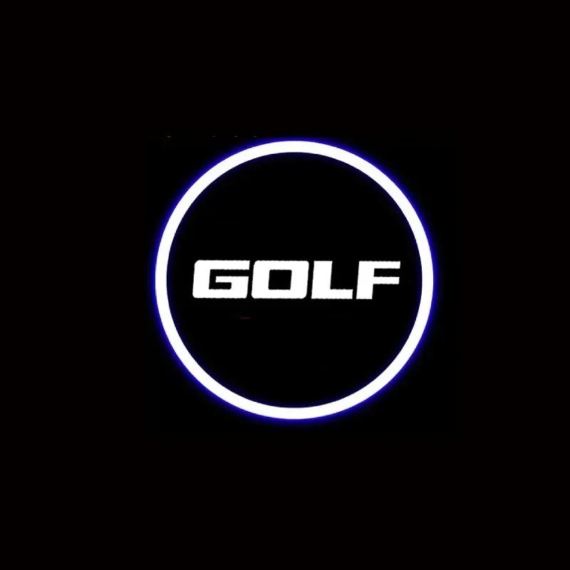 2Pcs LED for VOLKSWAGEN VW GOLF 2002-2008 2005 2007 Car Door Welcome Light Logo Courtesy Projector Ghost Shadow Lights Lamps