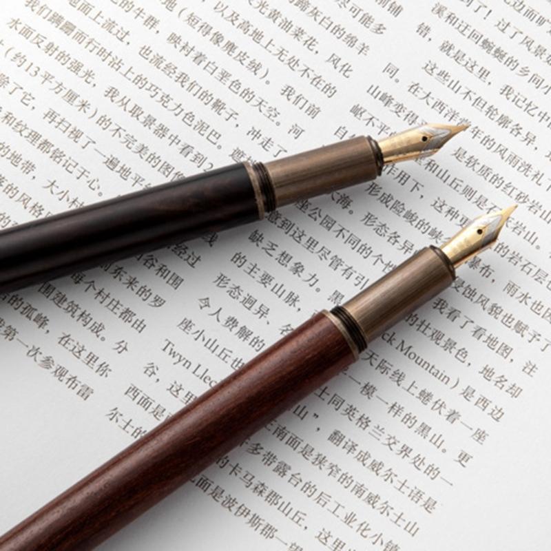 Luxury Fountain Pen, Long Blade Medium Nib Ink Pen Smooth Writing Calligraphy Pen for Sketching, Calligraphy Ink Pen