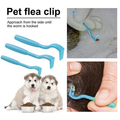 Portable Dogs Insect Remove Tweezers Practical 3pcs/set Cats Grooming Insect Clips Kittens Lice Removal Clamp Pet Cleaning Tools