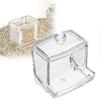Ming Acrylic Cotton Swab Box Makeup Cotton Storage Box Desktop Sample Storage Box Transparent Makeup Cotton Box