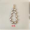 Rhinestone Decorated Alloy Beaded Neck Hanging Mobile Phone Chain Accessory For Women