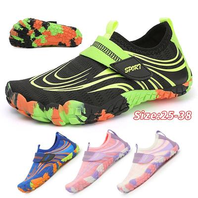 Barn Vattenskor Barn Aqua Skor Dränering Strand Sport Sandaler Snabbtorka Simma Barfota Vada Båtliv Dykning Surfing Sneakers