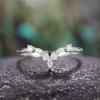 Statement Jewelry Basic Simple V Shaped Finger Finger Ring Women Delicate Accessories Cubic Zirconia Gathering Gathering DramaticSimple Rings