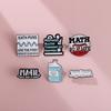 Versatile Alloy Brooch With Geometric Shapes And English Letters For Casual And Use Gift