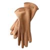 Golden Metal Labeling Suede Gloves Solid Color Jacquard Elastic Gloves Women's Winter Cold-proof Warm Gloves