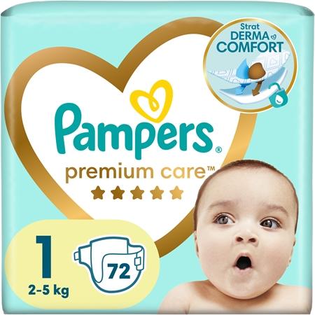 

Одноразовые подгузники Pampers Premium Care, размер 1 TU прозрачный