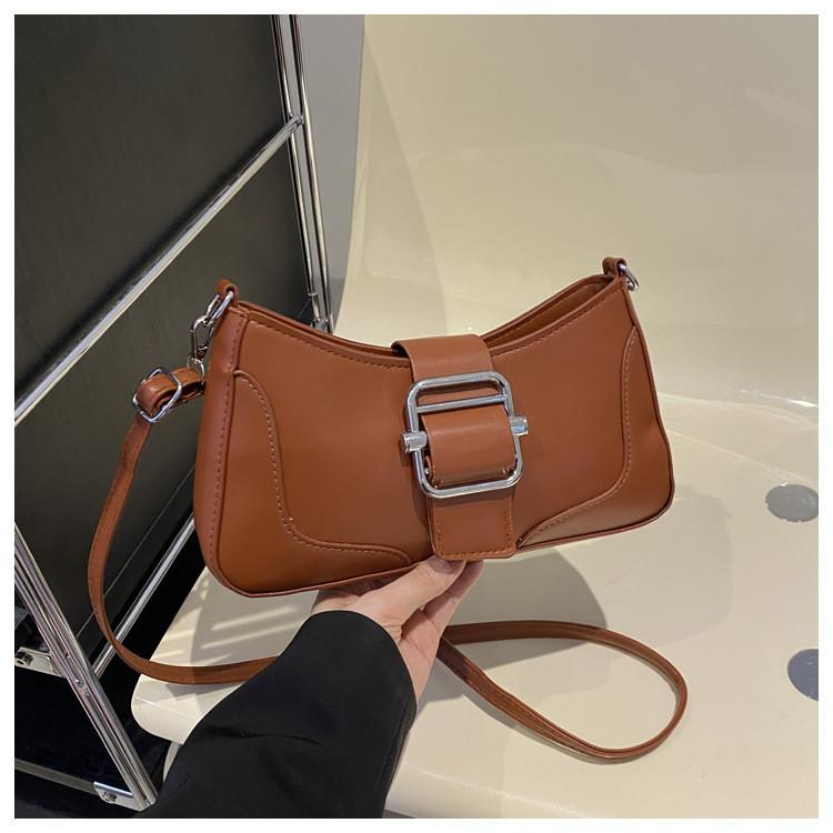 Retro Texture Patchwork Minimalist Fashion Spring 2024 New Trendy Handbag Shoulder Bag