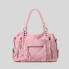 2026 Nuove Borse a Spalla da Donna City Fashi Vintage Morbida Pelle Borsa a Mano Moto Grande Capacità Tracolla Regolabile Borsa Tote sac