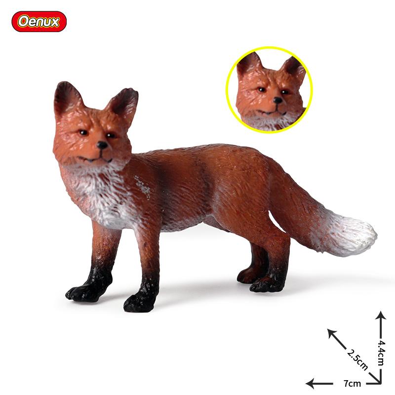 Oenux Mini Christmas Trees Cedar Woodland Animals Cake Toppers Accessory Fox Deer Rabbit Squirrel Antelope Model Decor Kids Toy