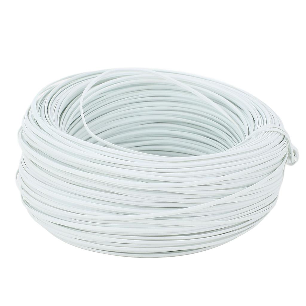 Bewehrungsstahl Bindedraht 100m Länge 0,45 Verzinkter Eisendraht PVC Bewehrungsbindedraht für Außen Weiß
