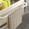 Draining Rack Kitchen Sink Organizer Anti-Rust Carbon Steel Structure Self-Draining Design Towel Rack Sponges Soap Detergent Bottle Holder