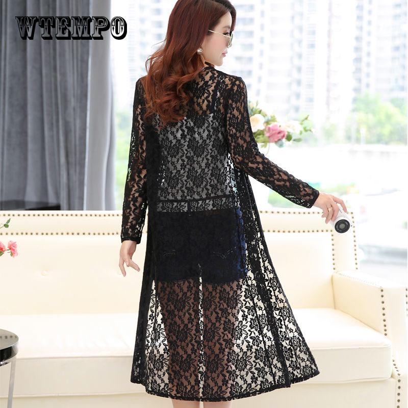 Summer Women Sun Protection Clothing Casual  Long Sleeve Sun Shirts Loose Thin Lace Coat