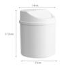 Desktop Plastic Trash Can   Cover Multifunctional Tiny Garbage Bin with Lid for Living Room Decor