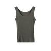 Women's Ribbed Sleeveless Anti-Light Tank Top - Summer Slim Fit Innerwear Camisole