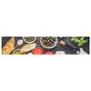 VidaXL Tapis de cuisine lavable impression vin dîner 60x300 cm velours 136554