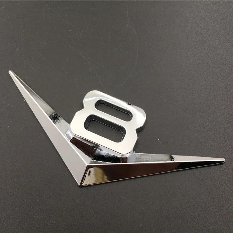 1 шт. 3D Металл Хром Черный V6 V8 Буквы Эмблема Значок Наклейка Декали Задний Багажник Крыло Автоаксессуары