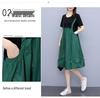 Plus Size Women's Stylish Korean Mid-Length Dress - Summery 2024 Trend