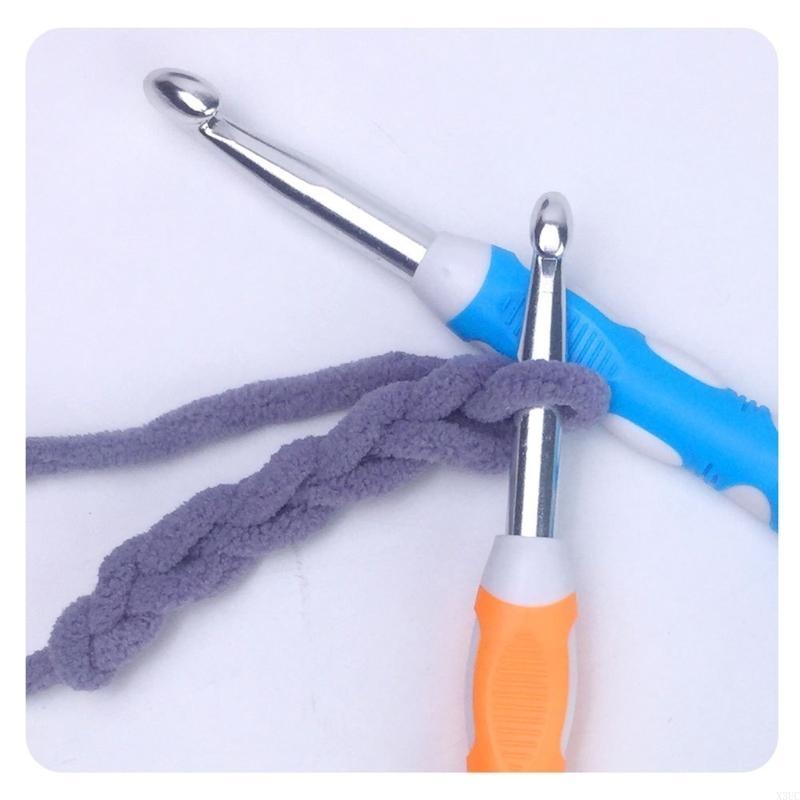 4Pcs Ergonomic Crochet Hook for Beginner Hobbyist 7.0mm-10mm Large Crochet Hook X3UC