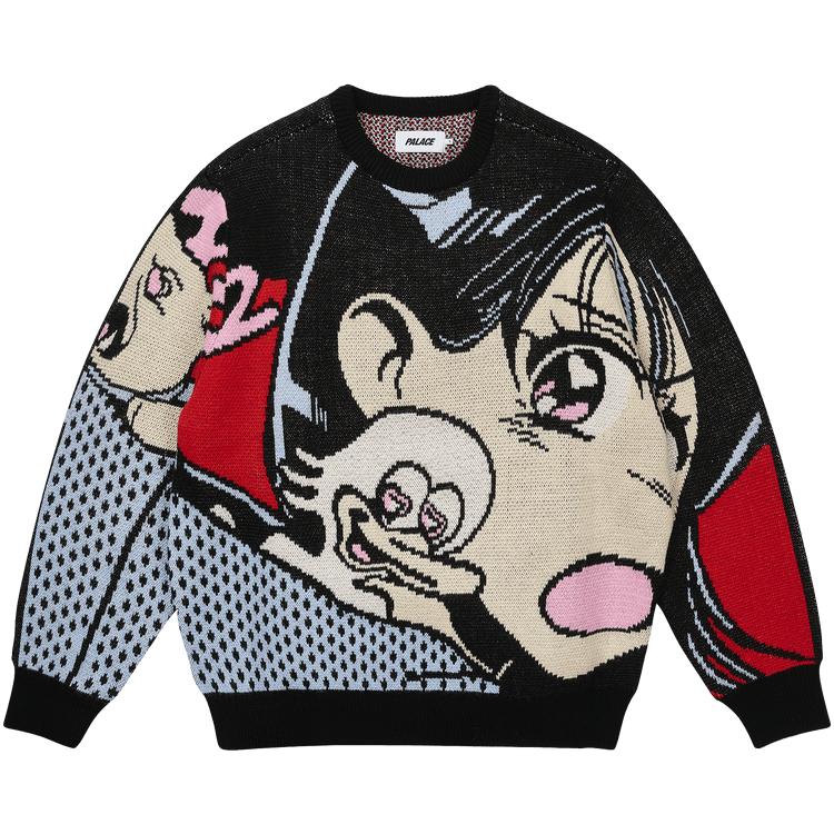 

Palace Вязаный топ черного цвета унисекс с видом сзади P29KW016 M