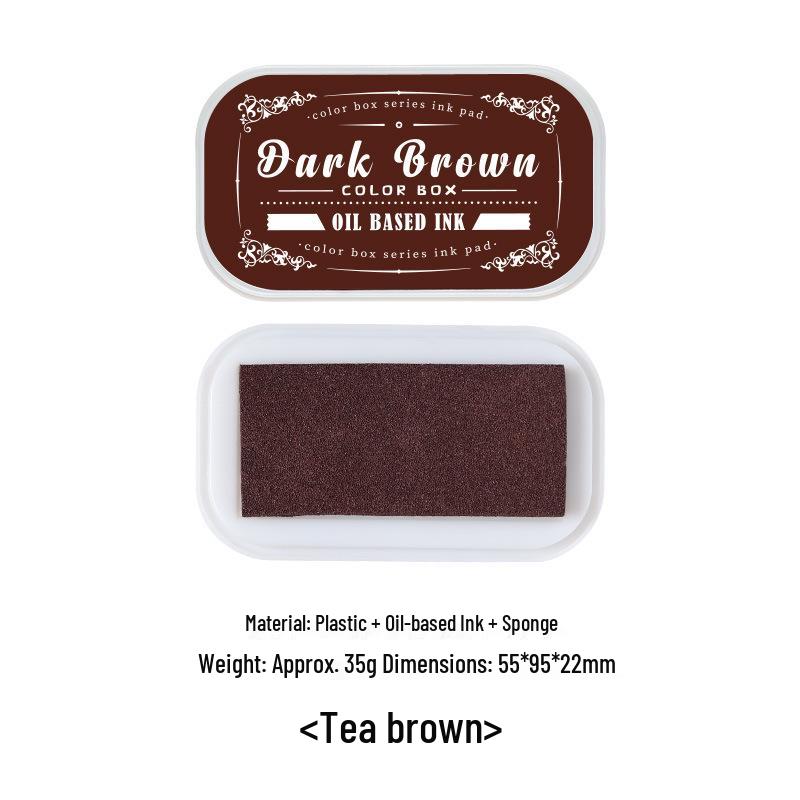 ZABC Special Edition: 12-Color Oil-Based Ink Pad Set for Journal Decoration and Stamping