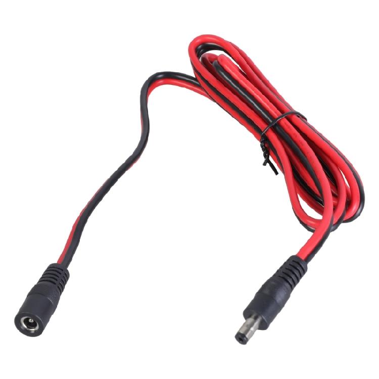 DC5521 Power Supply Cable, DC5.5x2.1mm Adapter Cord Male to Female Extension Wire for LED Strips 12V-24V Devices