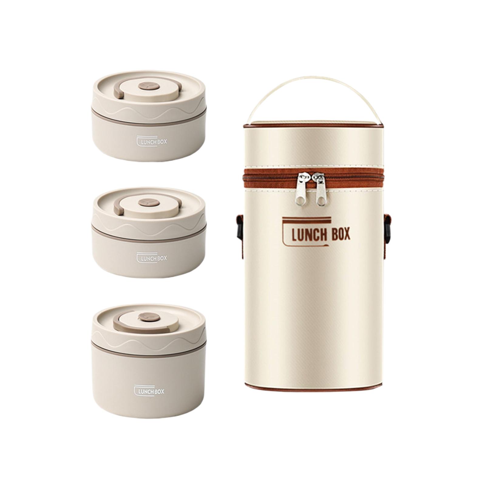 

Элегантный изолированный ланч-бокс Bento, безопасный для микроволновой печи и посудомоечной машины, ланч-бокс Bento для взрослых 3 floors