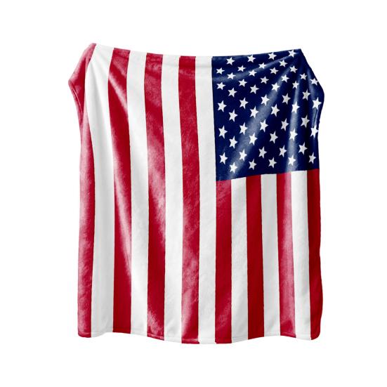 American Flag Flannel Blanket Soft Patriotic Plush Throw Blanket USA S