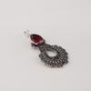 Natural Pink Rubellite Gemstone 925 Sterling Silver Women Jewelry Designer Long Pendant 1.8" Gift For Wife/Mom CP-45-10