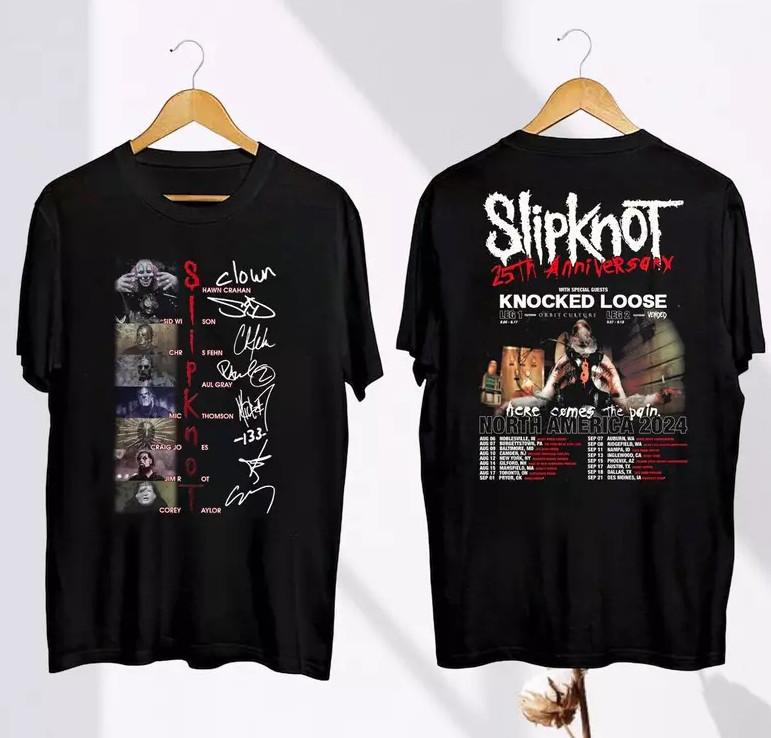 Here Comes The Pain 25th Anniversary Tour 2026 SlipknoT-shirt Slipknot Tour Mer M