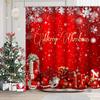 Merry Christmas Tree Bathroom  Shower Curtain  Waterproof fabric bathroom Curtain With 12 Hooks Sunflower Home Deco Free Ship