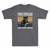 Schwarze Katze Das ist, was ich tue Ich lasse mir Tattoos stechen und ich weiß Dinge Vintage Herren T-Shirt