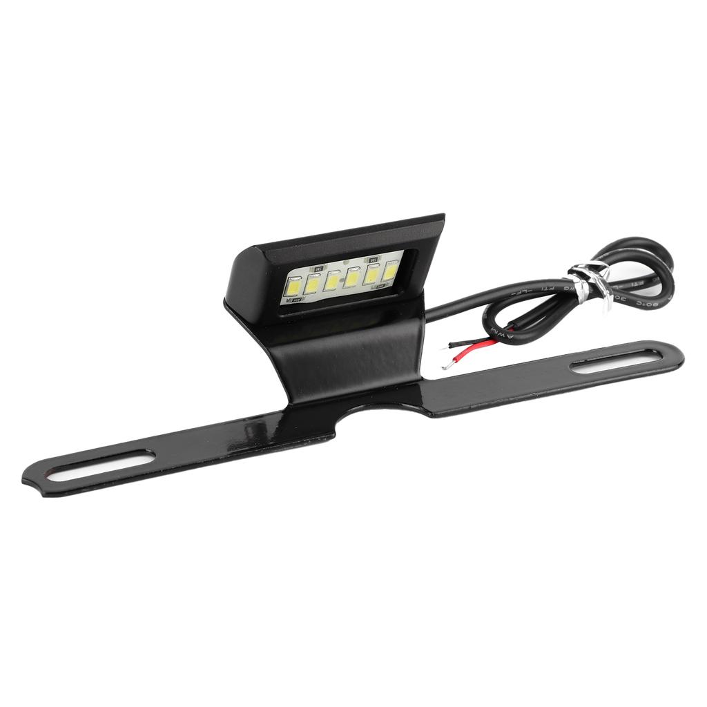   Motorcycle License Plate Light CNC Aluminium Rear   Lamp 6 LED Tail Mount Lighting