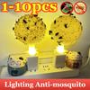 1-10PCS Lighting Anti Mosquito,USB Charing,Plastic Fruit Fly Trap,Killer Drosophila Trap,Anti Fly Catcher,Sticky Sphere